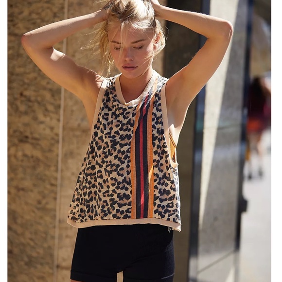 Free People Movement Love Tank Leopard Combo Large - Picture 15 of 15